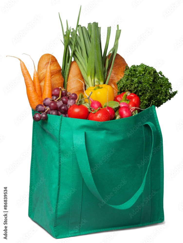 Groceries, Shopping, Bag.