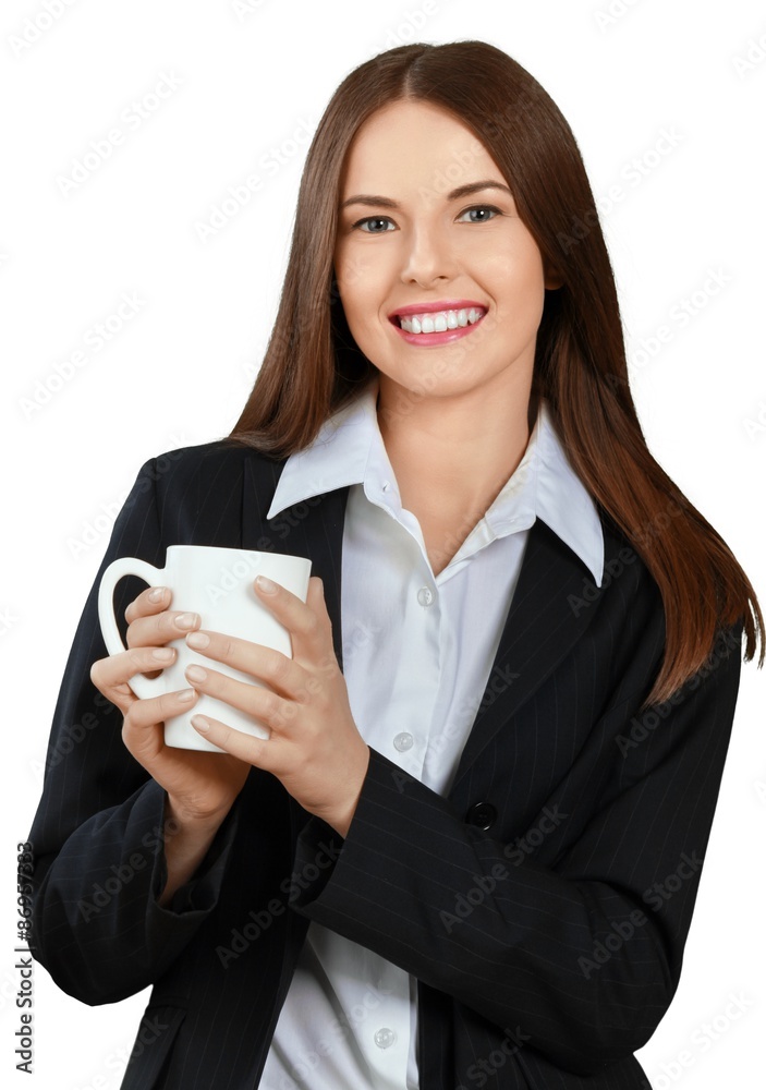 Coffee, Women, Cup.