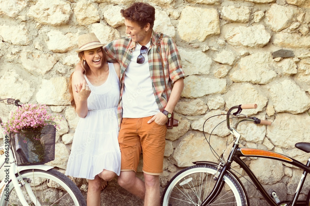 Sunglasses, flirting, cyclist.