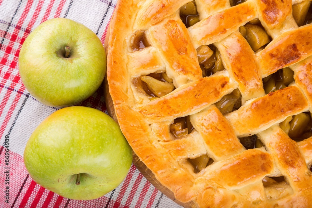 Pie, Apple, Dessert.