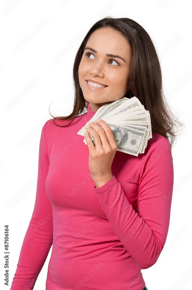 Currency, Women, Holding.