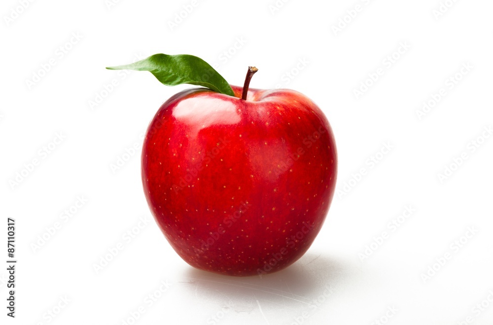 Apple, Red, Isolated.