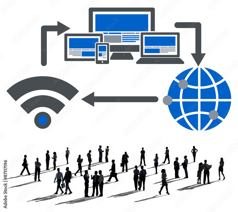 Computer Network Internet Technology Connection Concept