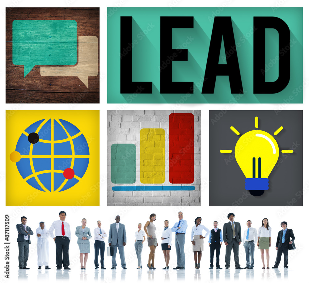 Lead Leadership Management Support Team Concept