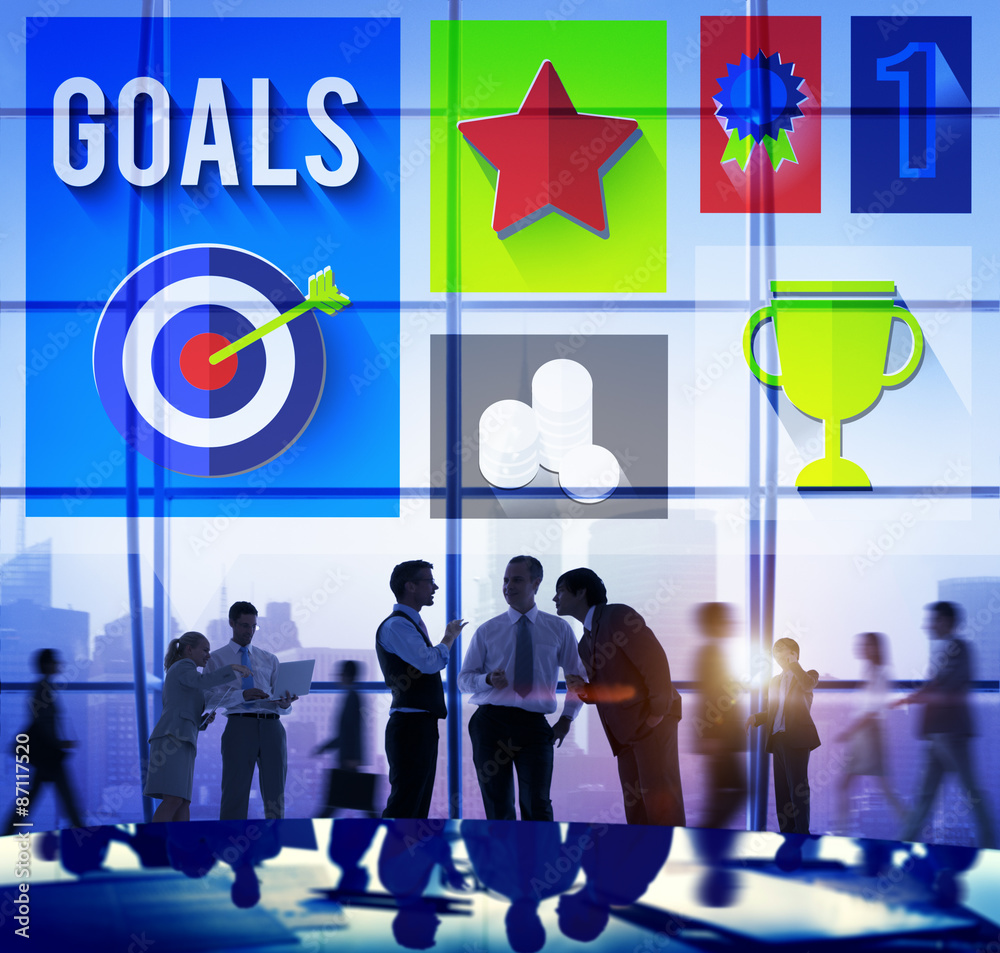 Goals Achievement Successful Winner Target Concept