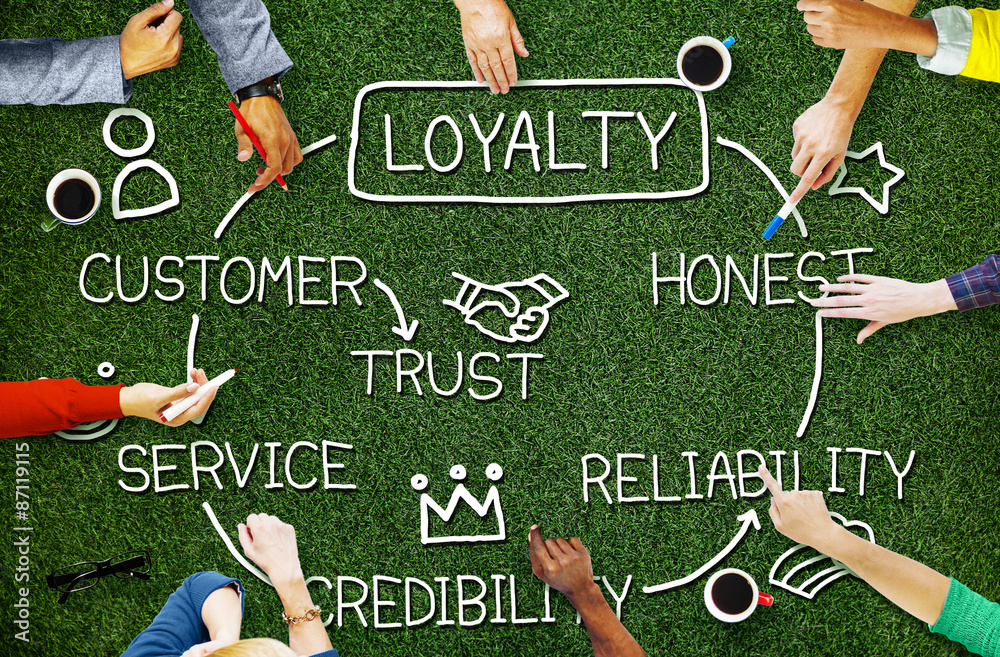 Loyalty Customer Service Trust Honest Reliability Concept