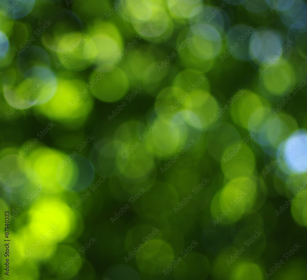 green bokeh