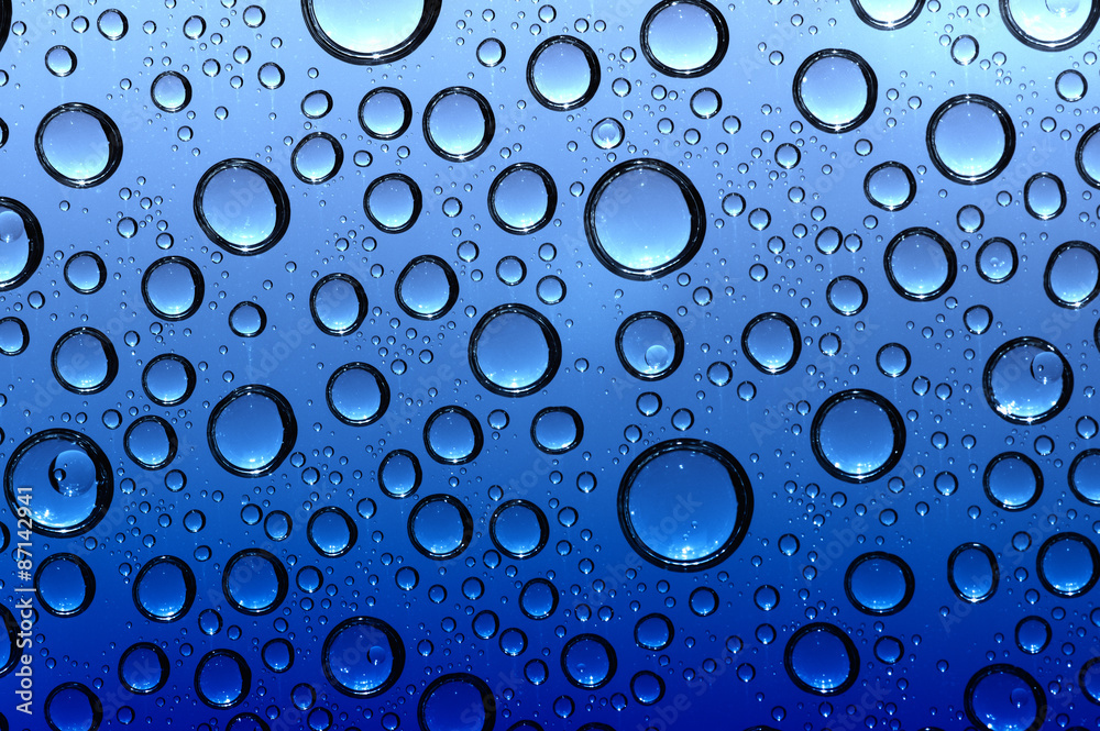  drops on glass