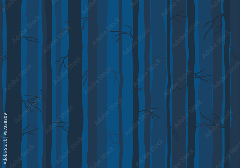 Seamless tree wallpaper, trees vector pattern