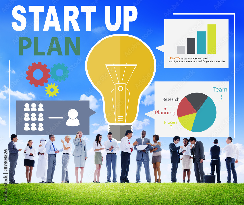 Start Up Launch Business Ideas Plan Creativity Concept