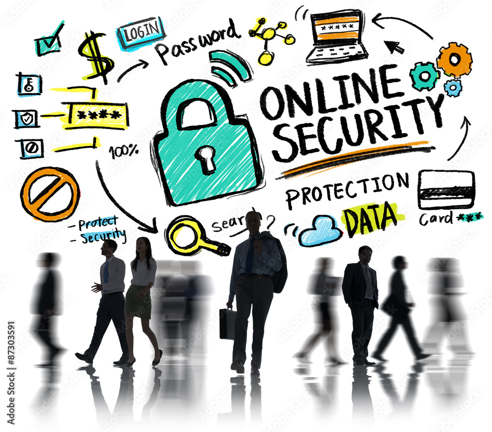 Online Security Protection Internet Safety Business Concept