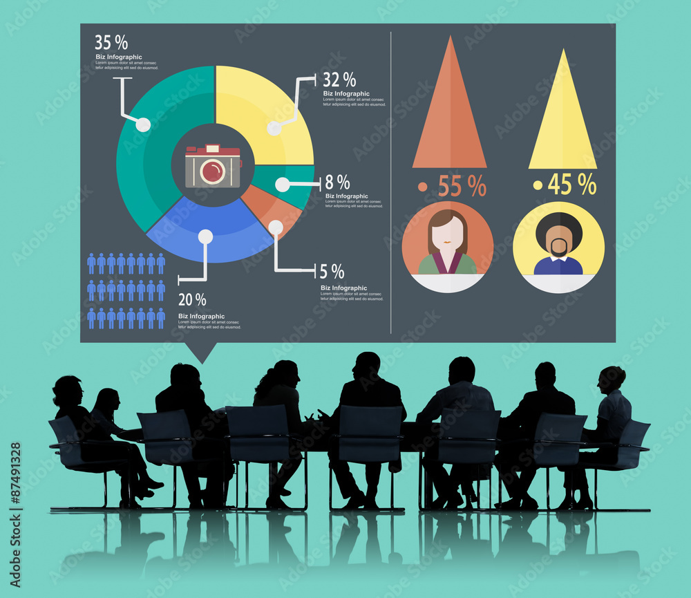 Analysis Analytic Marketing Sharing Graph Diagram Concept