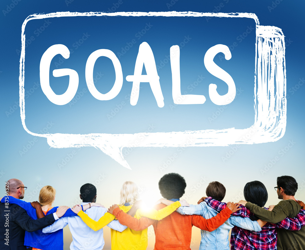 Goals Aspiration Achievement Inspiration Target Concept