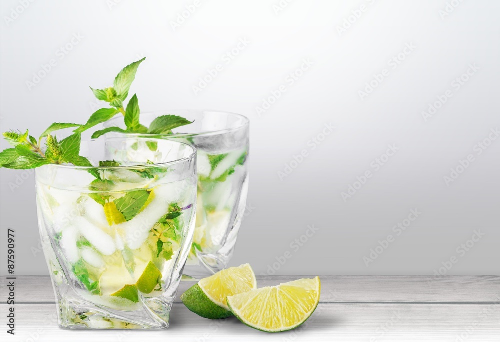 Mojito, drink, cold.