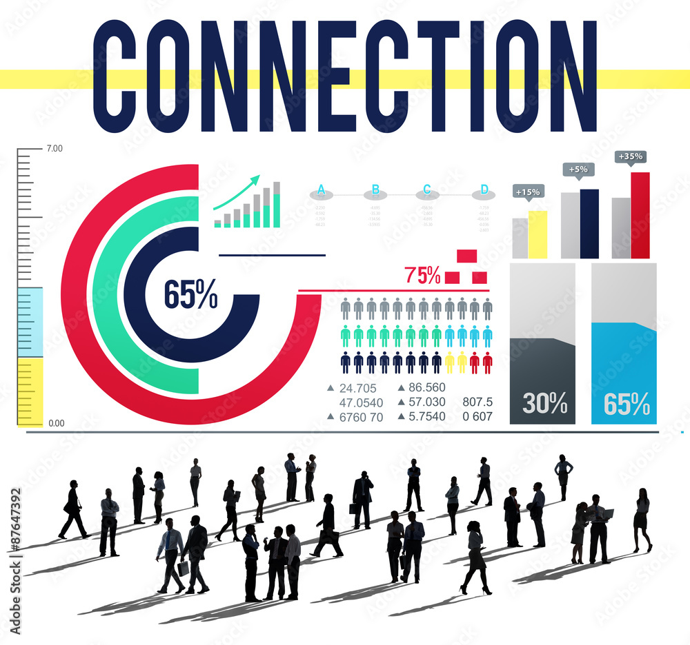 Connection Link Networking GLobal Communication Concept