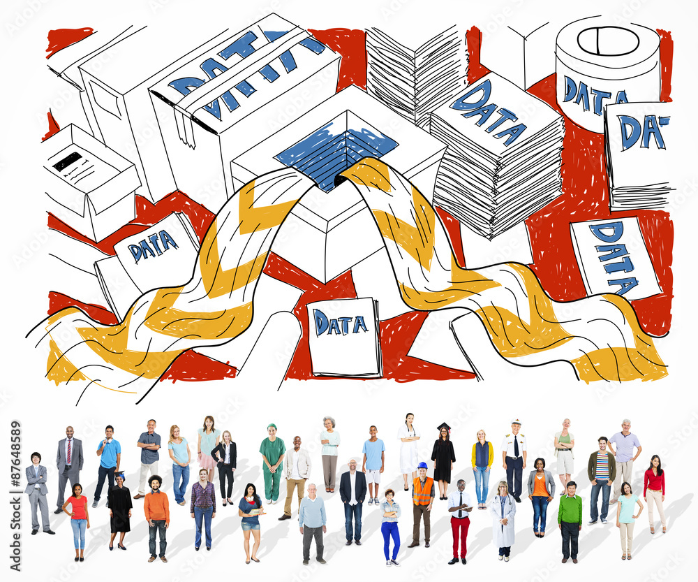 Data Information Overflow Excess Sketch Concept