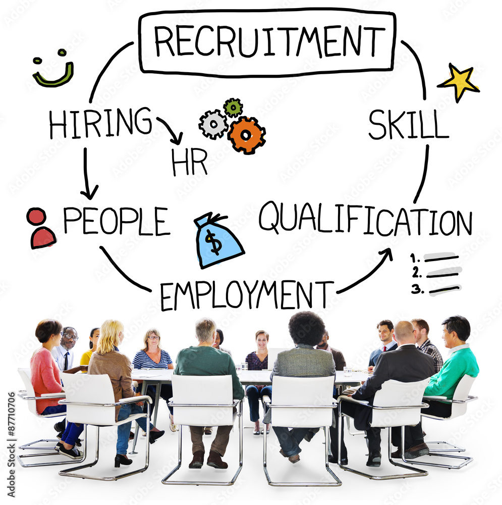 Recruitment Hiring Skill Qualification Job Concept