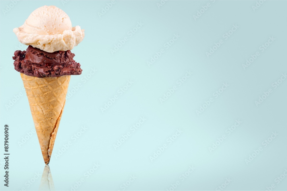 Ice, cream, cone.