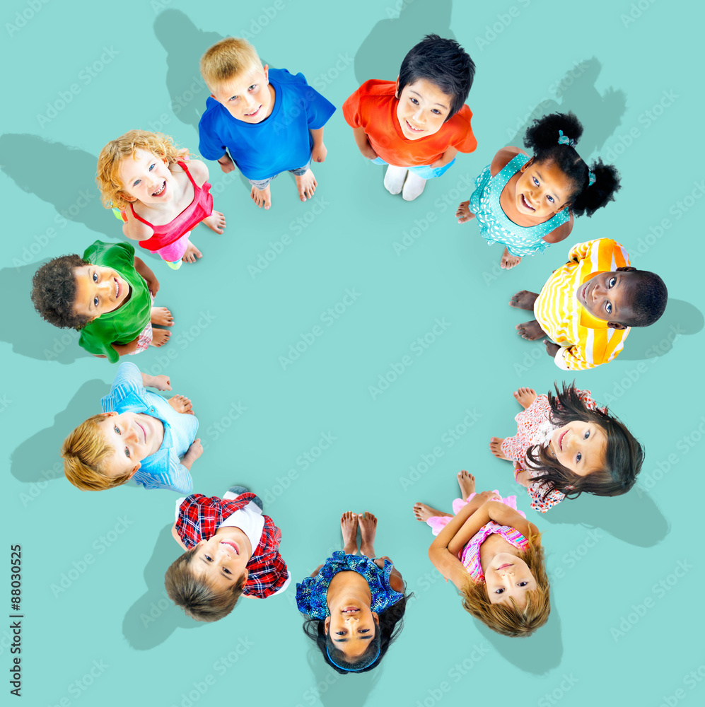 Children Kids Diversity Childhood Friends Concept