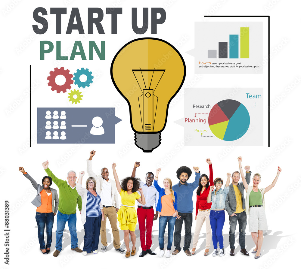 Start Up Launch Business Ideas Plan Creativity Concept