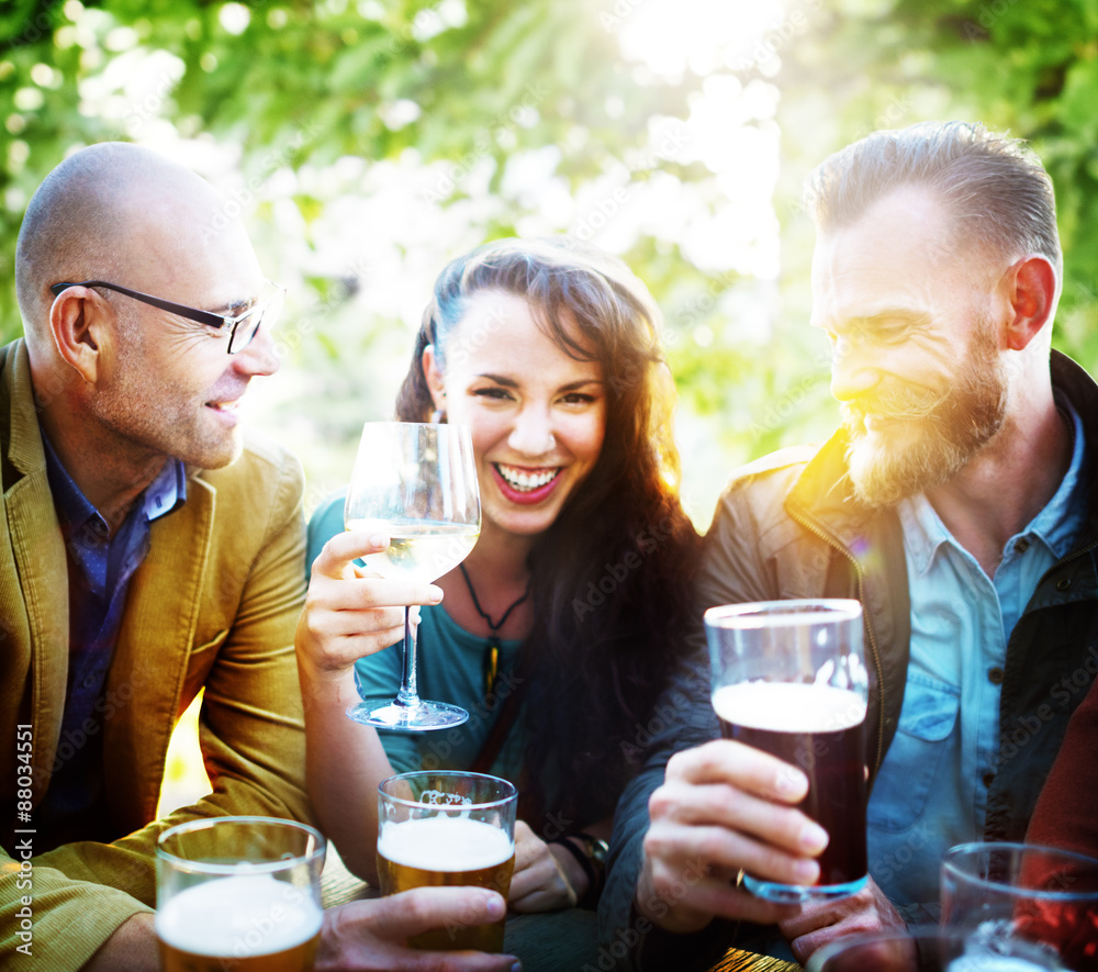 Party Celebrating Friendship Drinking Togetherntess Concept