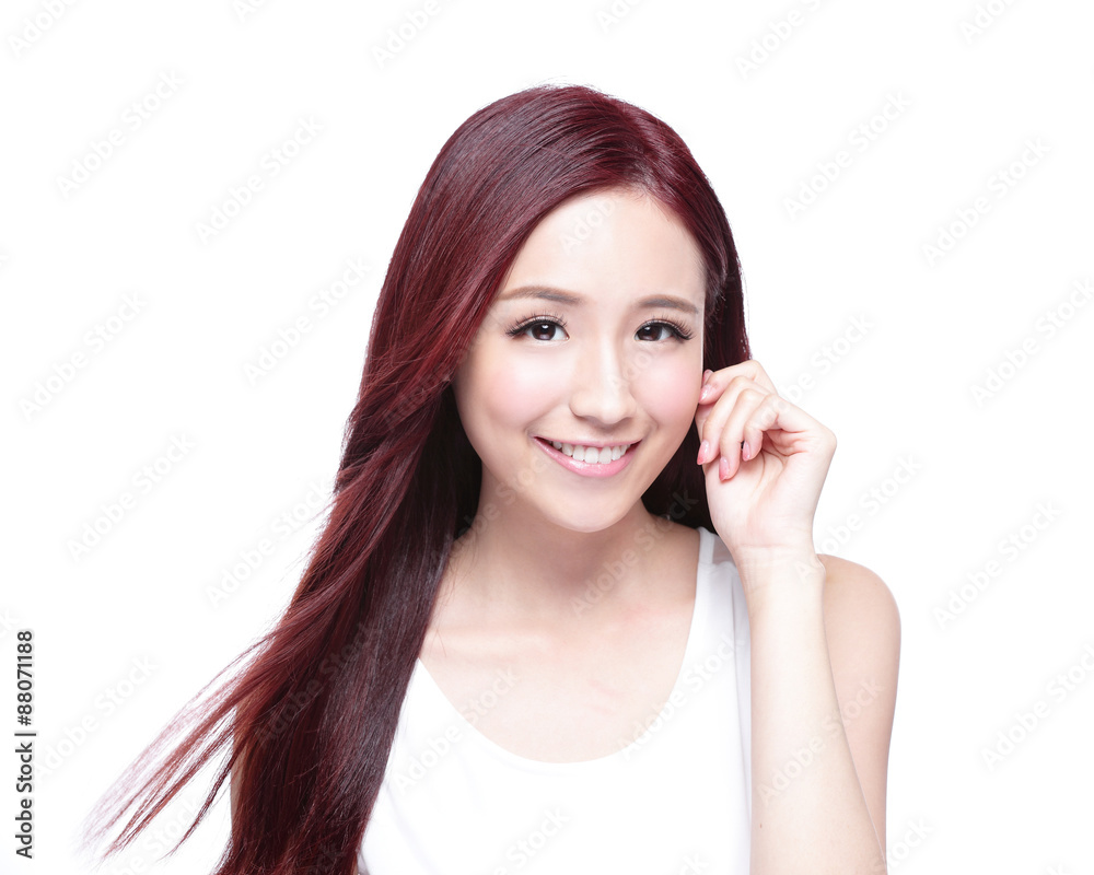 Beauty woman with charming smile