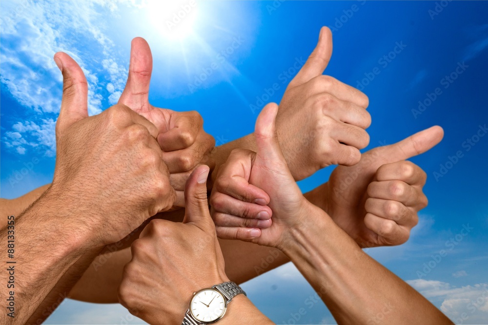 Thumbs Up, Agreement, Human Thumb.