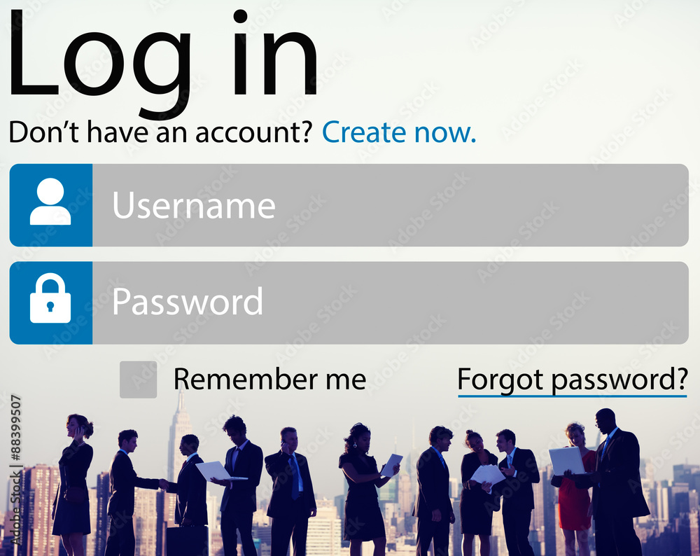 Log in Password Identity Internet Online Privacy Protection Conc