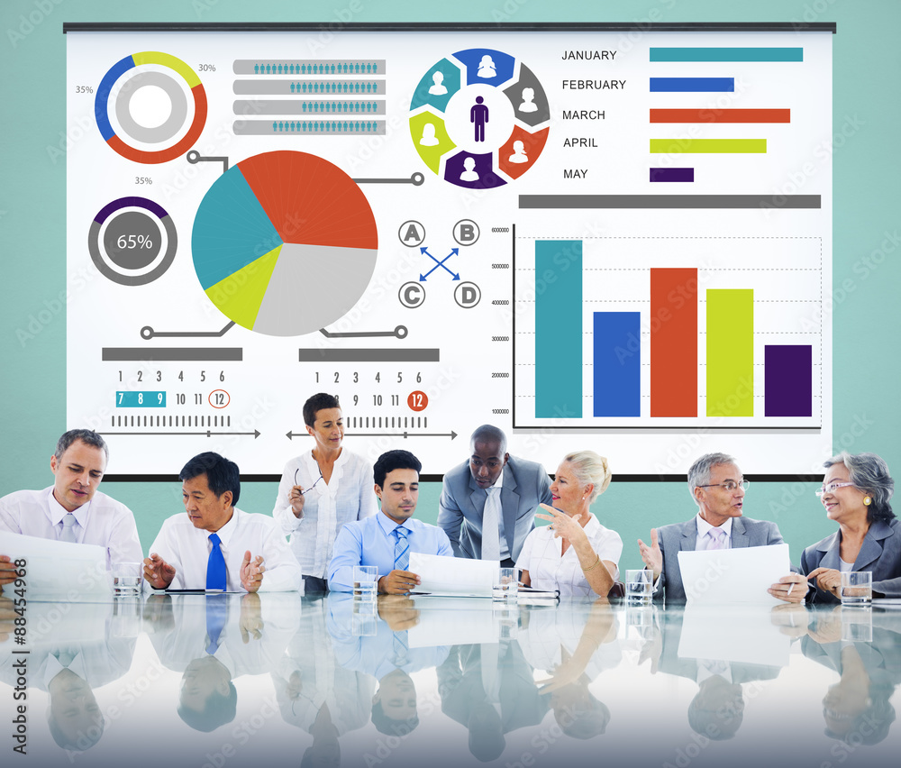 Bar Graph Chart Data Information Inforgraphic Report Concept