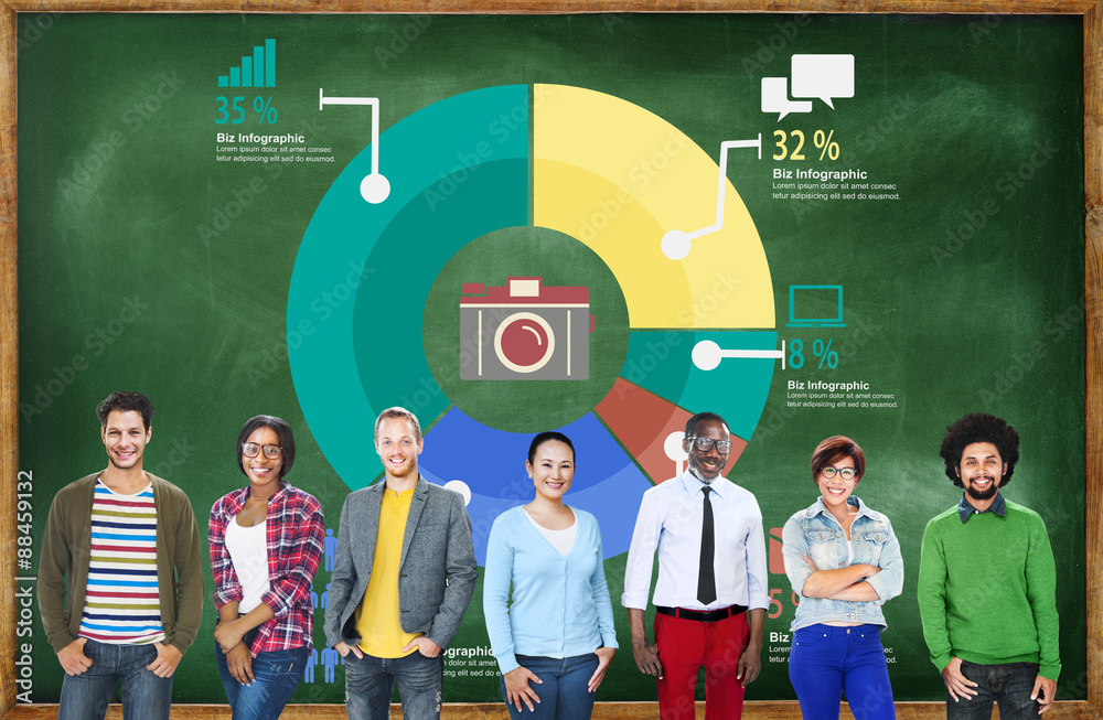 Analysis Analytic Marketing Sharing Graph Diagram Concept