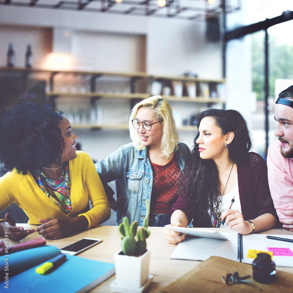 Diverse People Office Brainstorming Concept