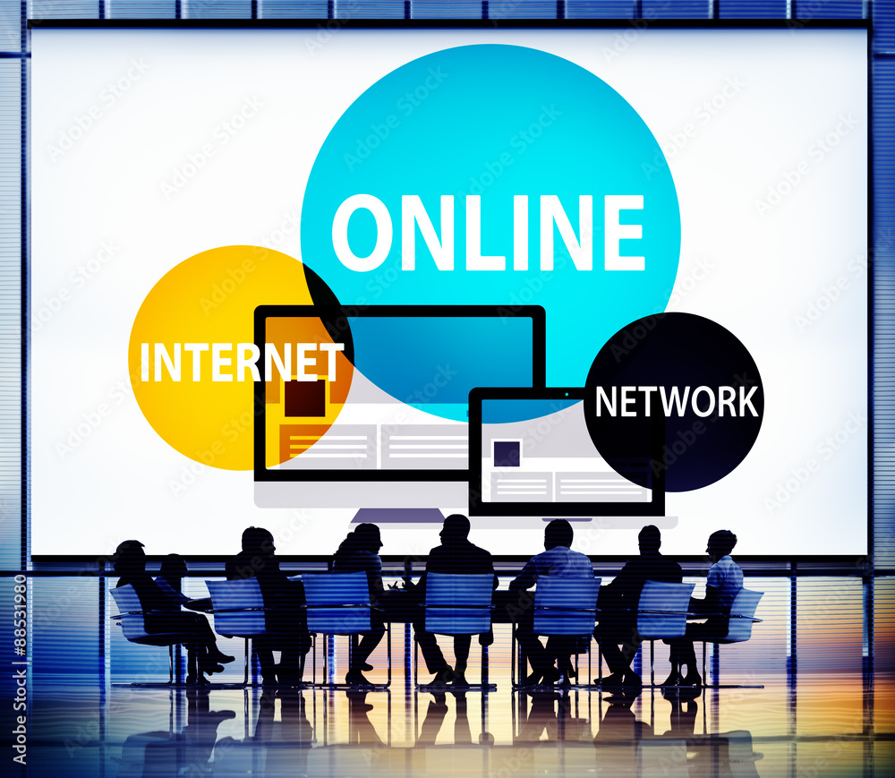 Online Network Internet Connnecting Concept