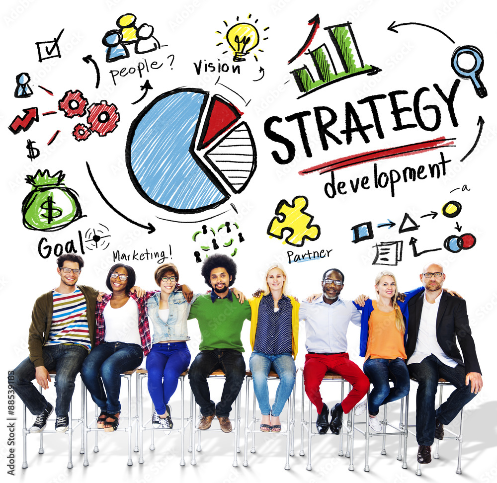 Strategy Development Goal Marketing Vision Planning Business Con