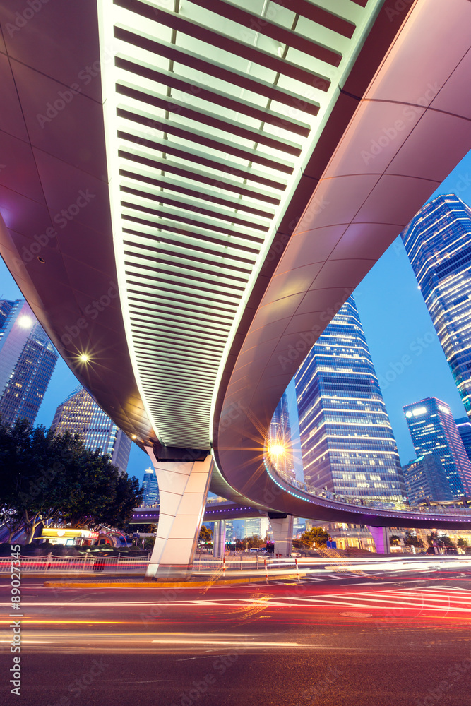 Urban landscape and modern architecture in Shanghai, China