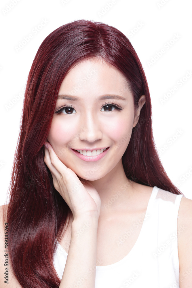 Beauty woman with charming smile