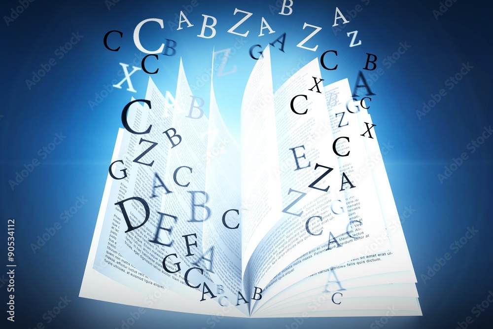 Composite image of letters