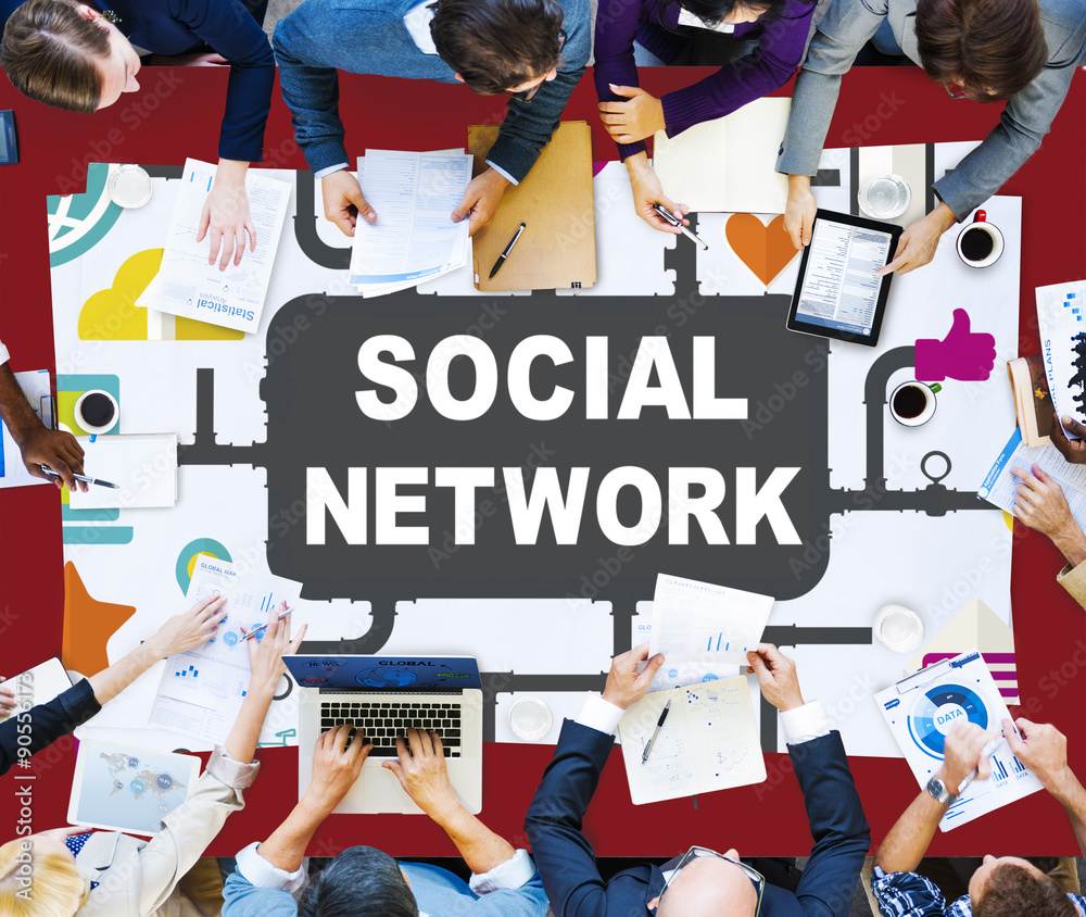 Social Network Internet Online Society Connecting Social Media C