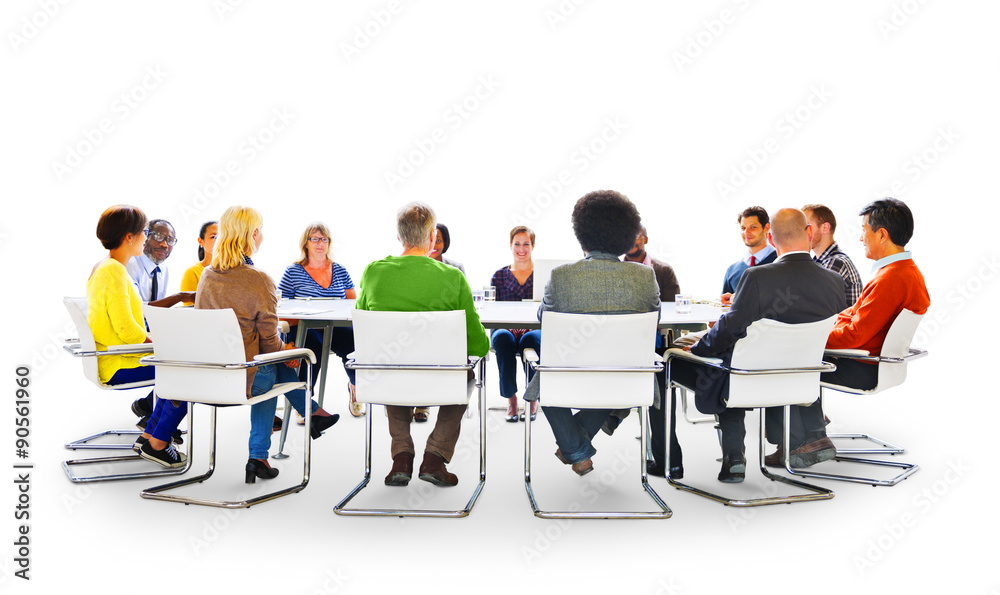 Group of Diverse Multiethnic People in a Meeting Concept