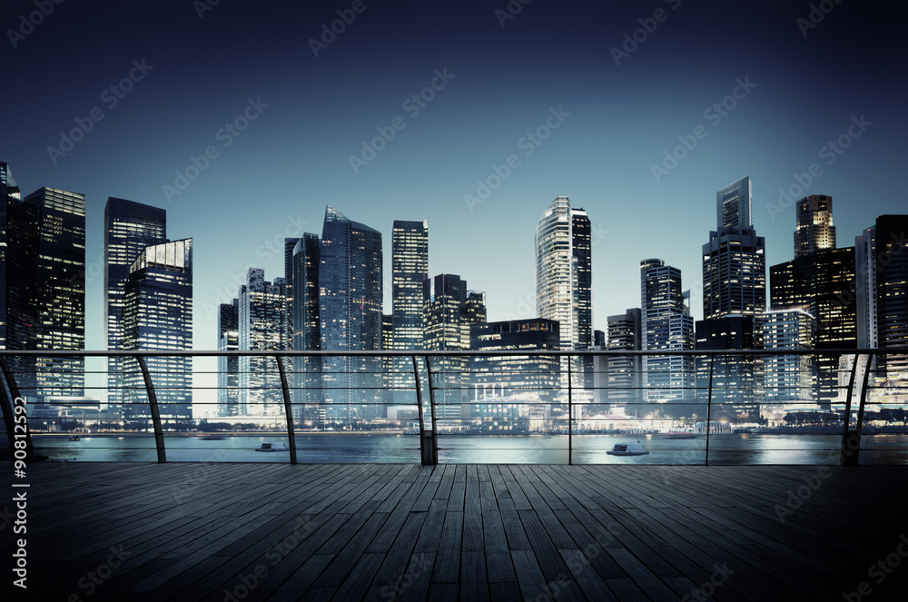 Cityscape Architecture Building Business Metropolis Concept