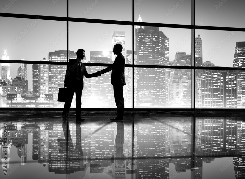 Businessmen Deal Business Handshake Greeting Concept