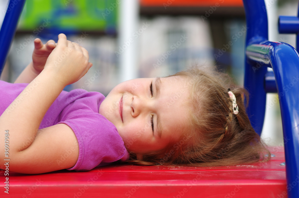  girl on the playground