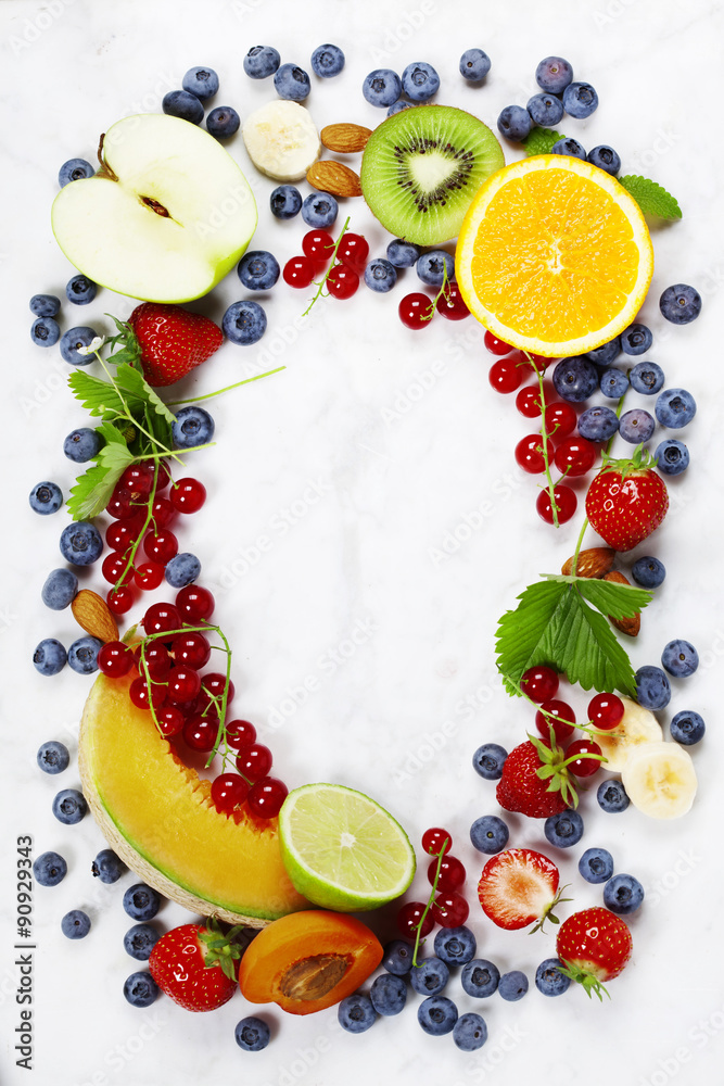 Assortment of fruits