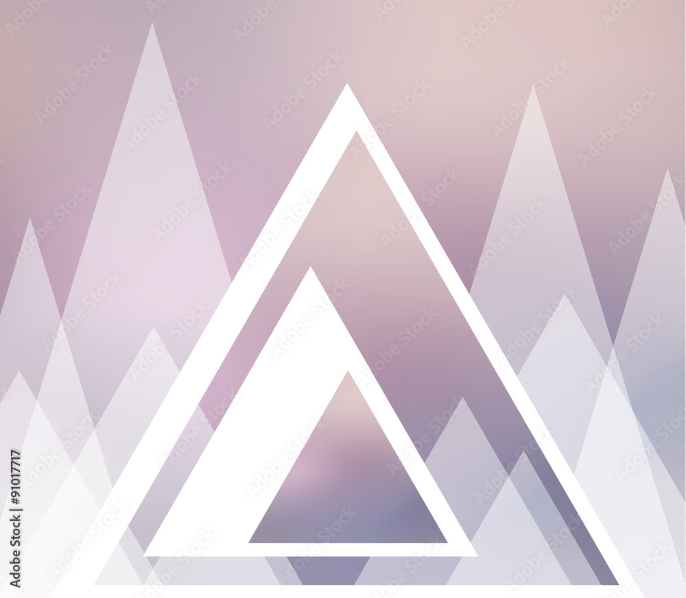 Abstract triangles background hipster vector illustration