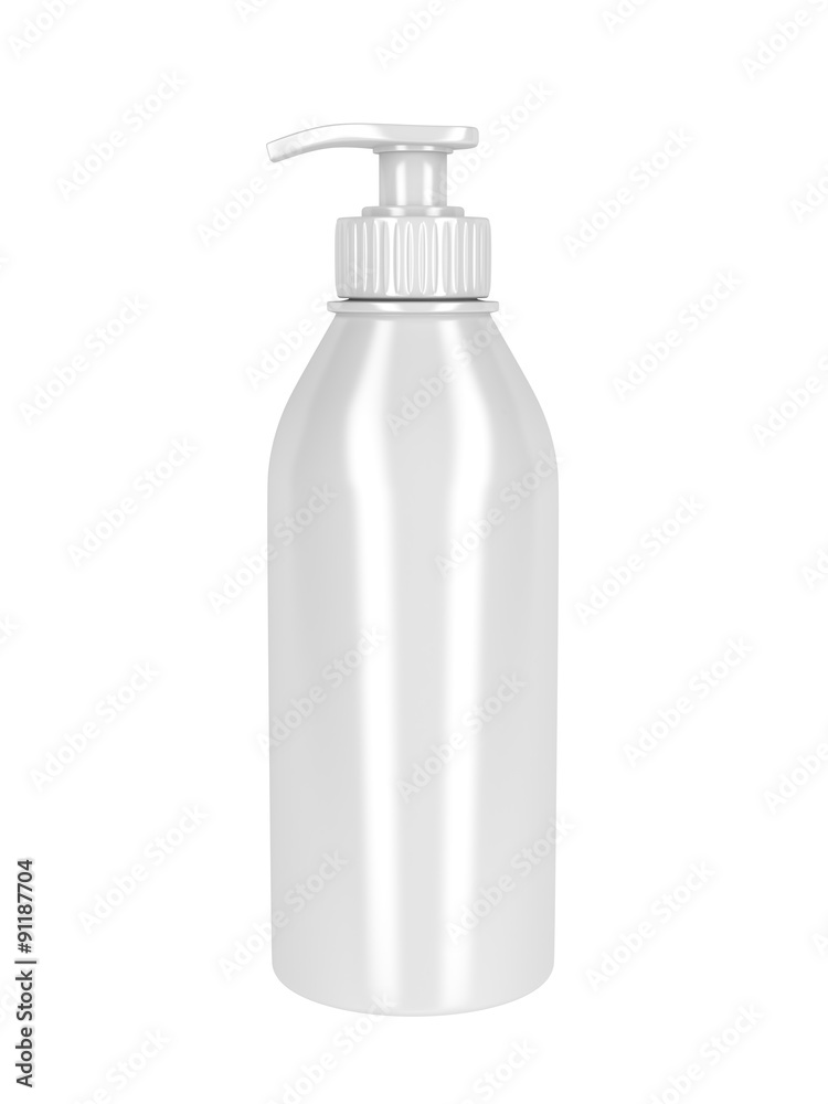 White plastic bottle