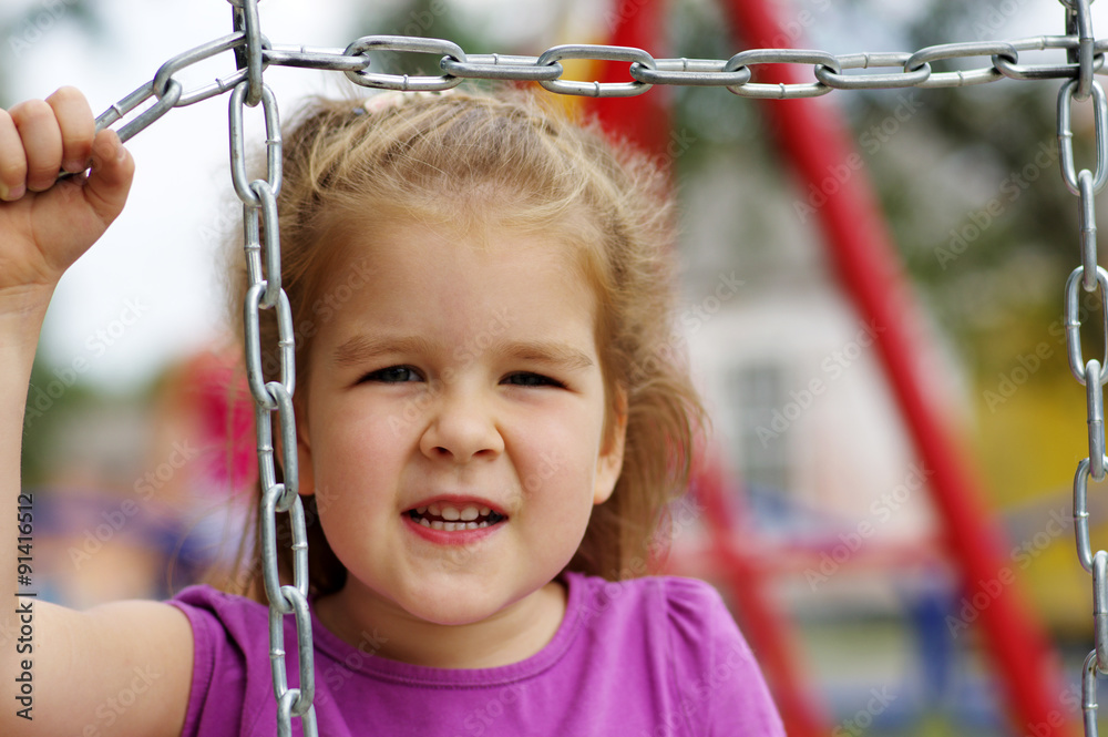  girl on the playground