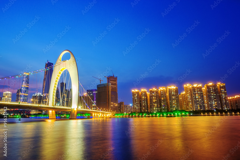 cable stayed bridge over a river