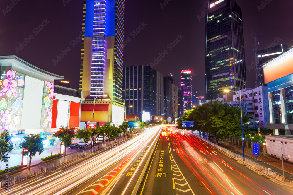 street and apartment blocks in a modern city