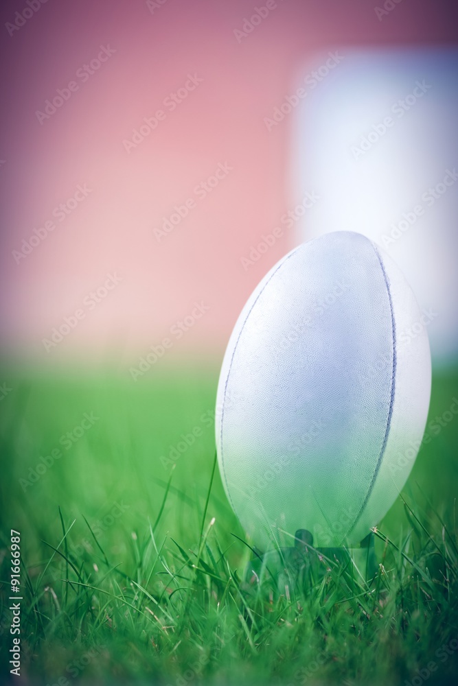 Composite image of rugby ball