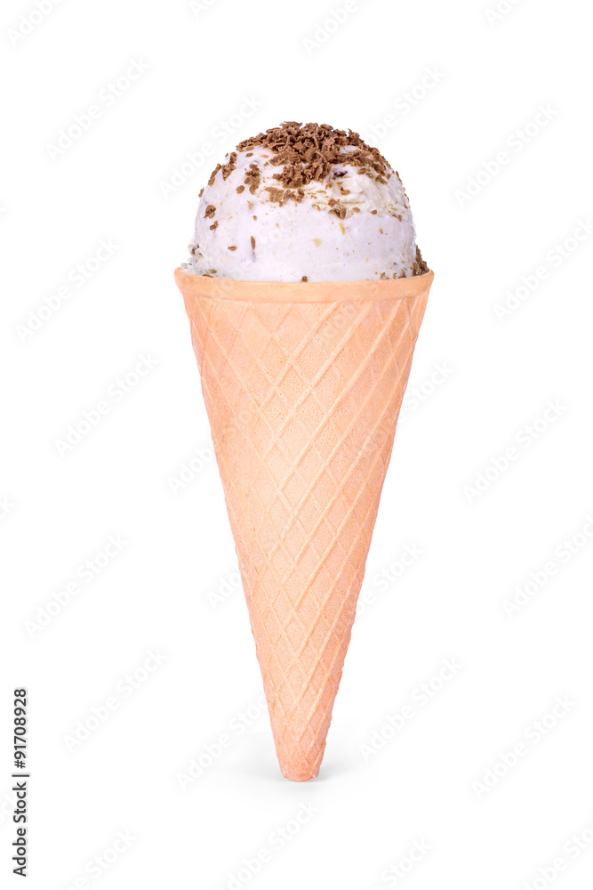 ice cream cone isolated on white background