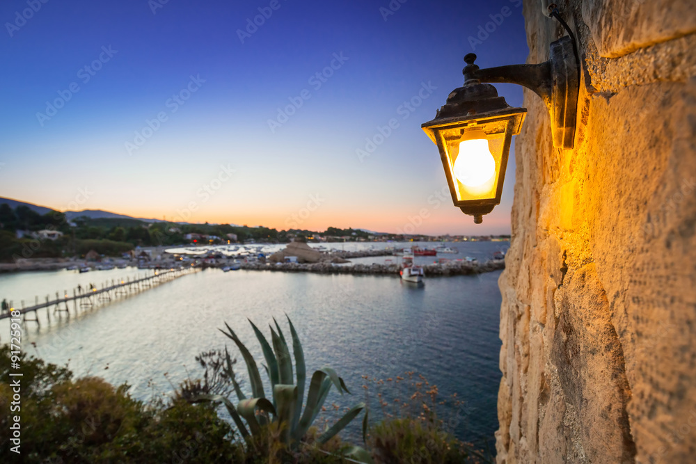 Dusk on Zakynthos island, Greece